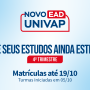 Univap recebe inscrições para cursos de graduação EaD até 19 de outubro