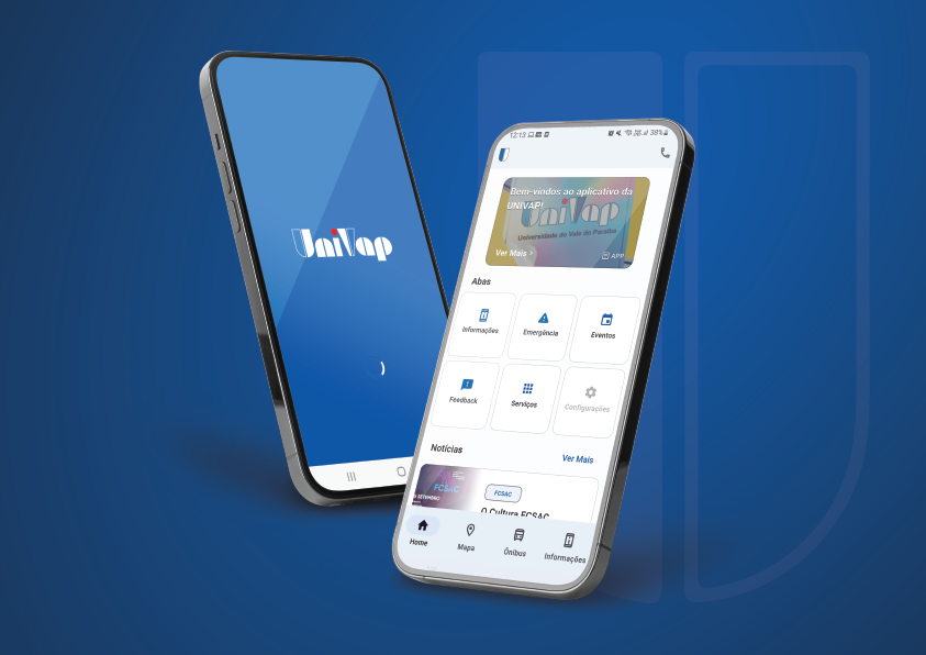 APP Univap: desenvolvido e gerenciado por professores e alunos de Eng. da Computação