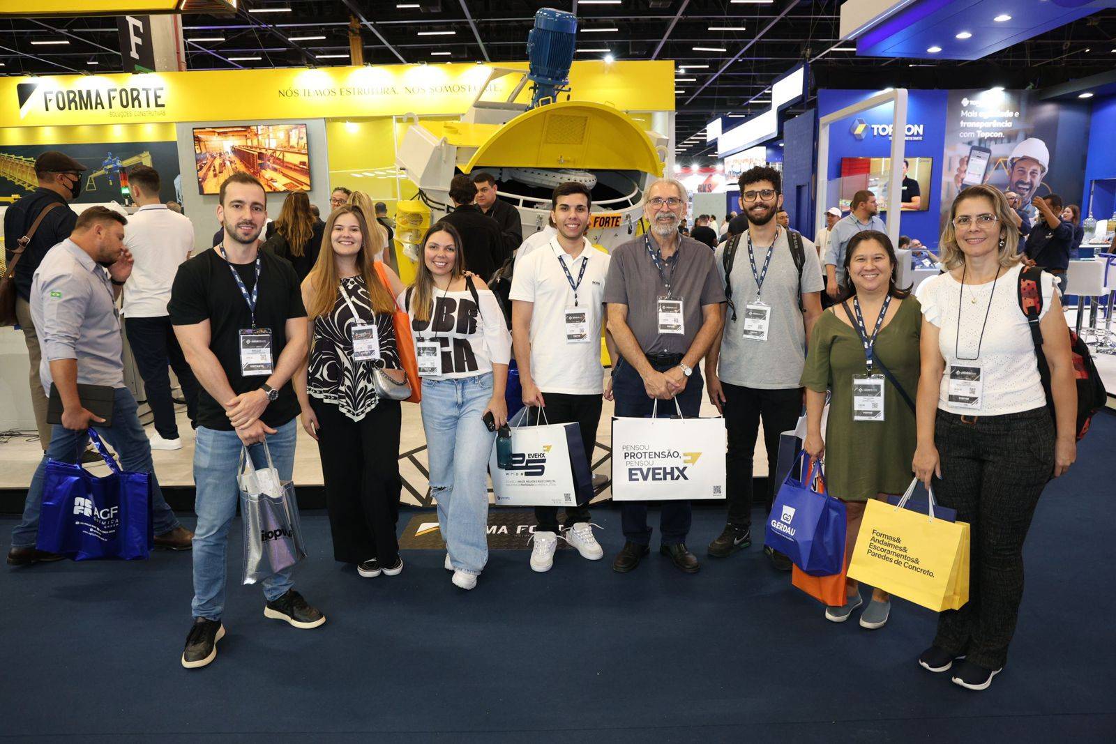  Alunos em visita a evento da area CONCRETESHOW
